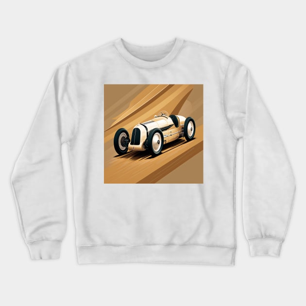 Art Deco Style Racing Car Crewneck Sweatshirt by TheArtfulAI